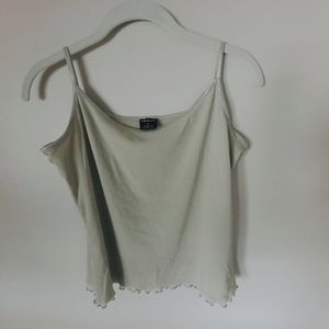 Green Tribal Flounced Tank